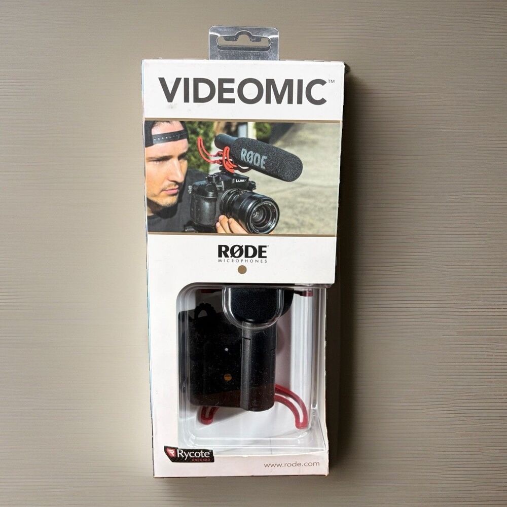 RODE VideoMic On-Camera Shotgun Microphone Rycote Lyre 3.5mm DSLR Camera